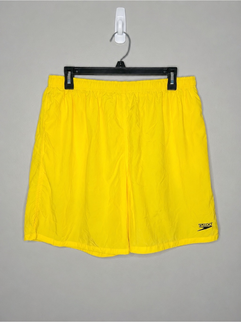 Vintage Speedo Yellow Nylon Swim Trunks Shorts Mesh Lined Men’s XL Y2K